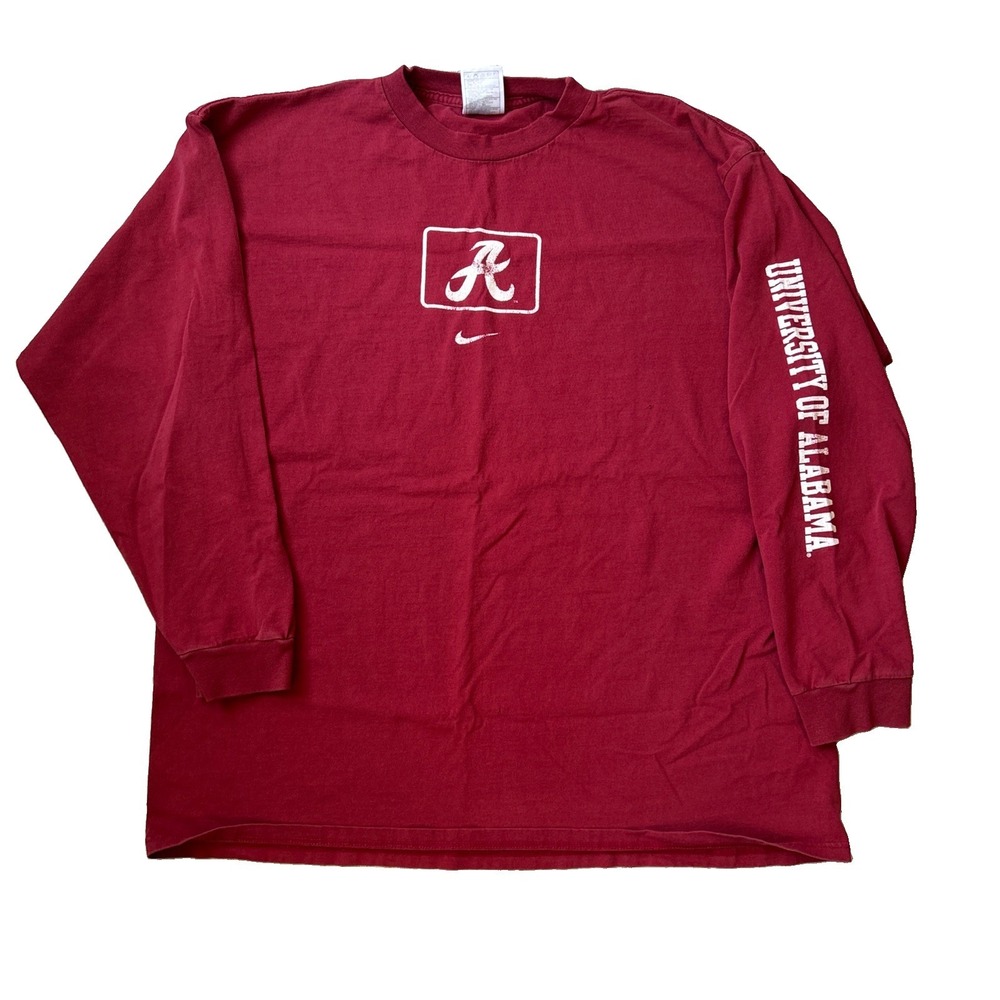 Vintage Alabama Football Longsleeve Shirt Size XL Men's College Nike Center